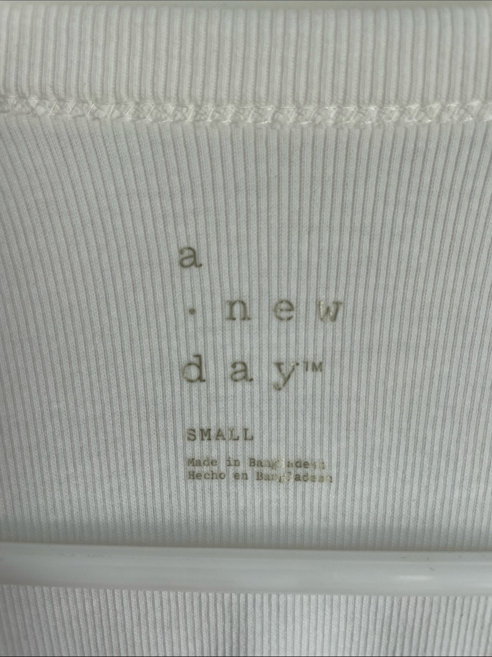 A NEW DAY White Ribbed Racerback Tank Top - Picture 9 of 12